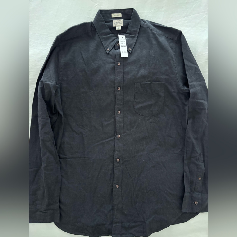 NWT Men’s J Crew Brushed Twill Button Up Shirt - Size Large